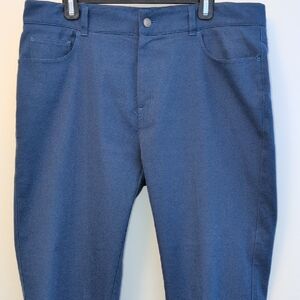 Peter Millar EB66 Men's Deep Blue 5 Pocket Pants 36 Waist X 32 Inseam Tailored.